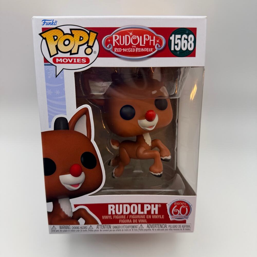 Funko Pop Rudolph Red-Nosed Reindeer #1568 60th Anniversary